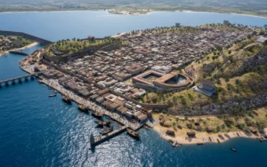 Recreación de una panorámica de Carthago Nova